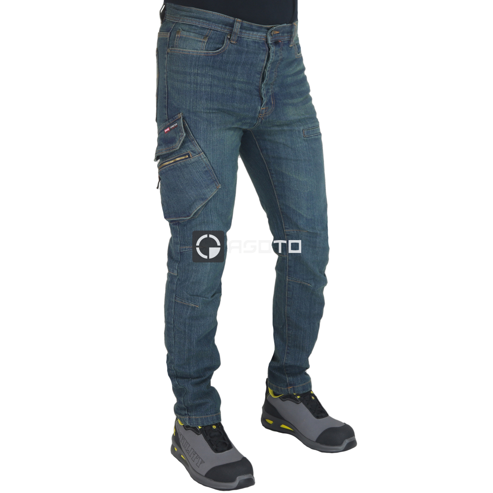 részlet Industrial Starter Jeans Stretch férfi nadrág