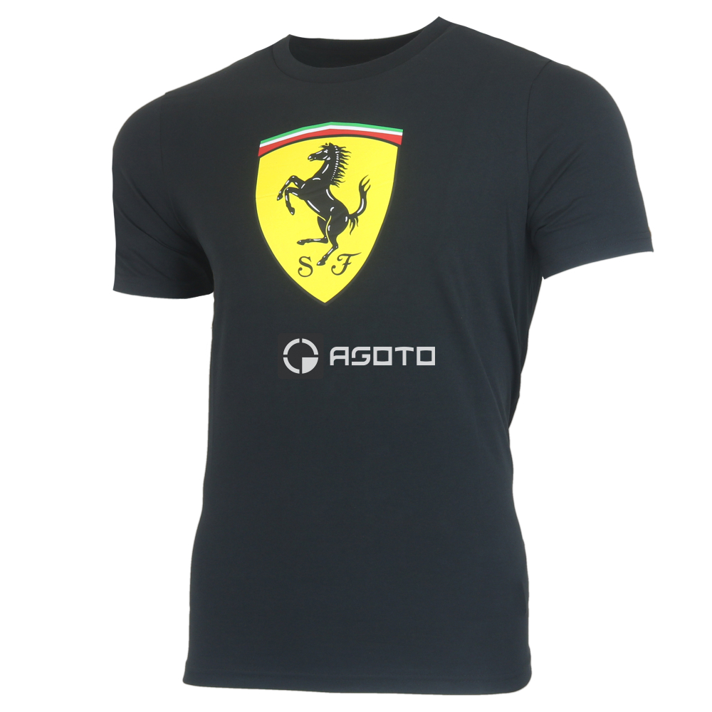 részlet Puma Ferrari Shield 100% Cotton férfi póló