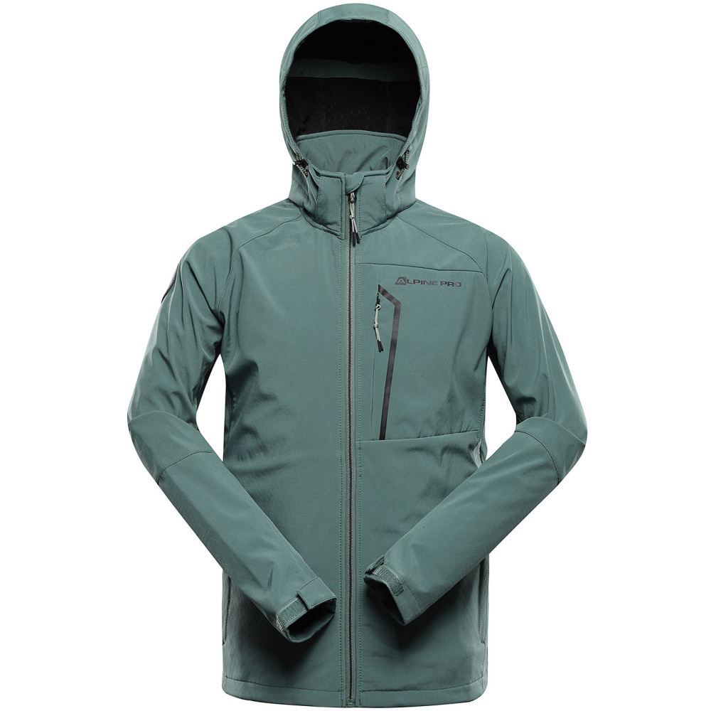 részlet ALPINE PRO Hoor membrane SOFT-SHELL WINDBARRIER DWR 8000 mm trekking kabát