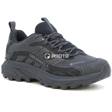 MERRELL MOAB SPEED 2 GTX black trekking cipők